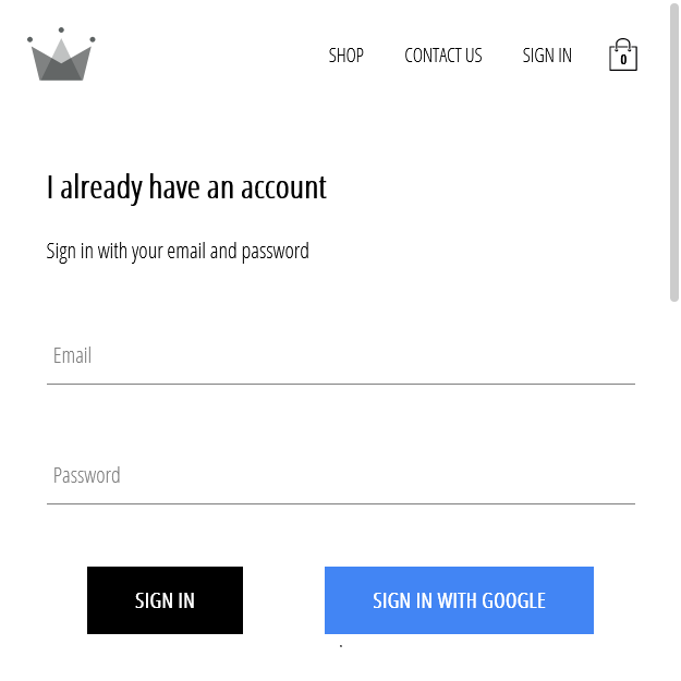 Sign-in page